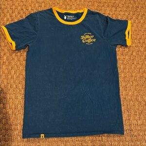 Dutch Bros Navy and yellow Tee